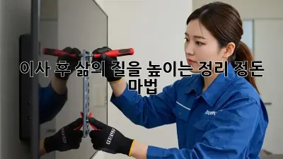 이사 후, 삶의 질을 높이는 정리 정돈 마법!